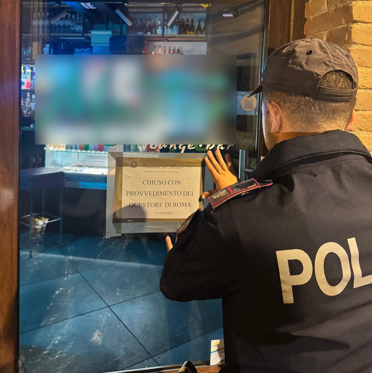 Chiusura di un bar per irregolarità a Nettuno