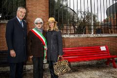 Inaugurata una panchina rossa all’Auditorium Parco della Musica