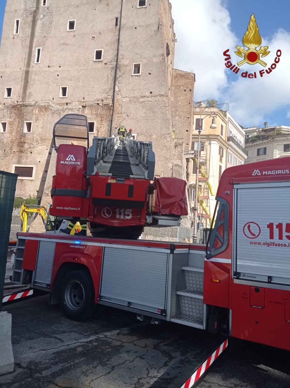 Inizio dei lavori di messa in sicurezza per la Torre dei Conti