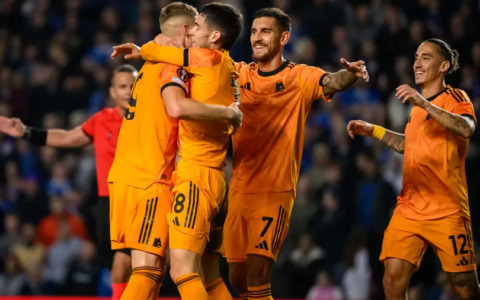 La Roma conquista Glasgow: vittoria 2 a 0 sui Rangers