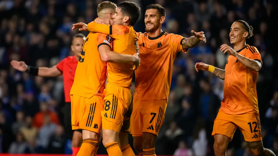 La Roma conquista Glasgow: vittoria 2 a 0 sui Rangers