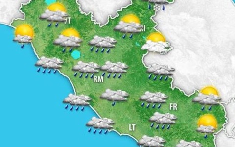 Meteo: allerta gialla per Roma e Lazio domani