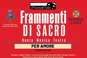 “Per amore”, il 30 novembre al Teatro Delia Scala