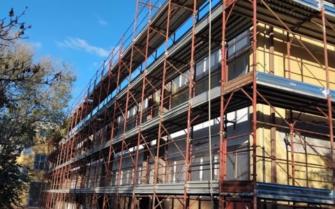 Sopralluogo al cantiere della scuola Balzani di Gordiani