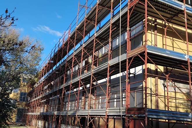 Sopralluogo al cantiere della scuola Balzani di Gordiani