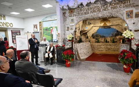 Celebrazione del Presepe dei Netturbini a Roma