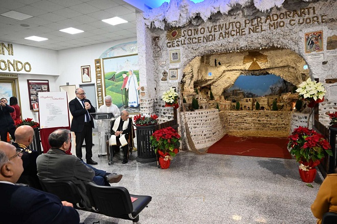 Celebrazione del Presepe dei Netturbini a Roma