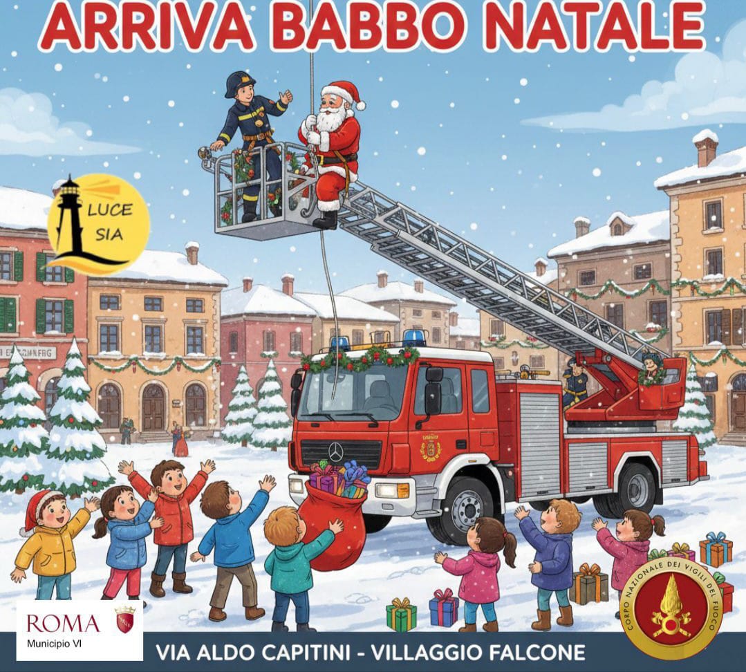 I Vigili del Fuoco in scena per il Natale a Ponte di Nona