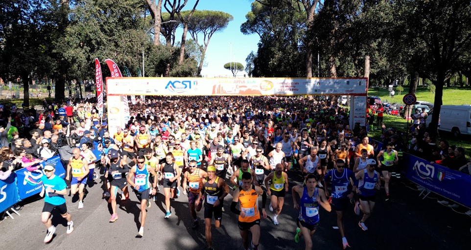 Inizia la 27esima edizione della Roma Appia Run
