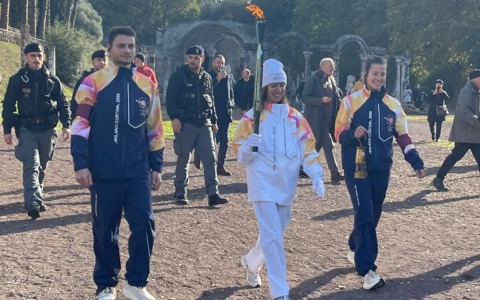 La Torcia Olimpica attraversa Villa Adriana e Villa d’Este