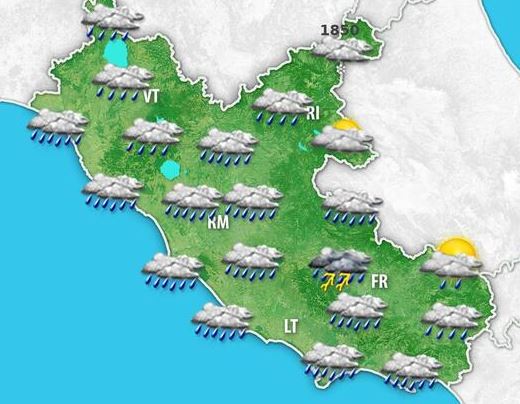 Piogge in arrivo, attesa allerta gialla a Roma
