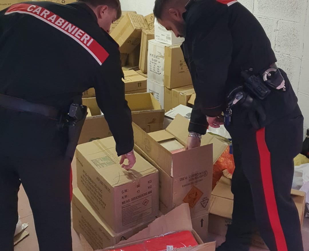 Sequestrati 50 chili di fuochi d’artificio illegali a Roma