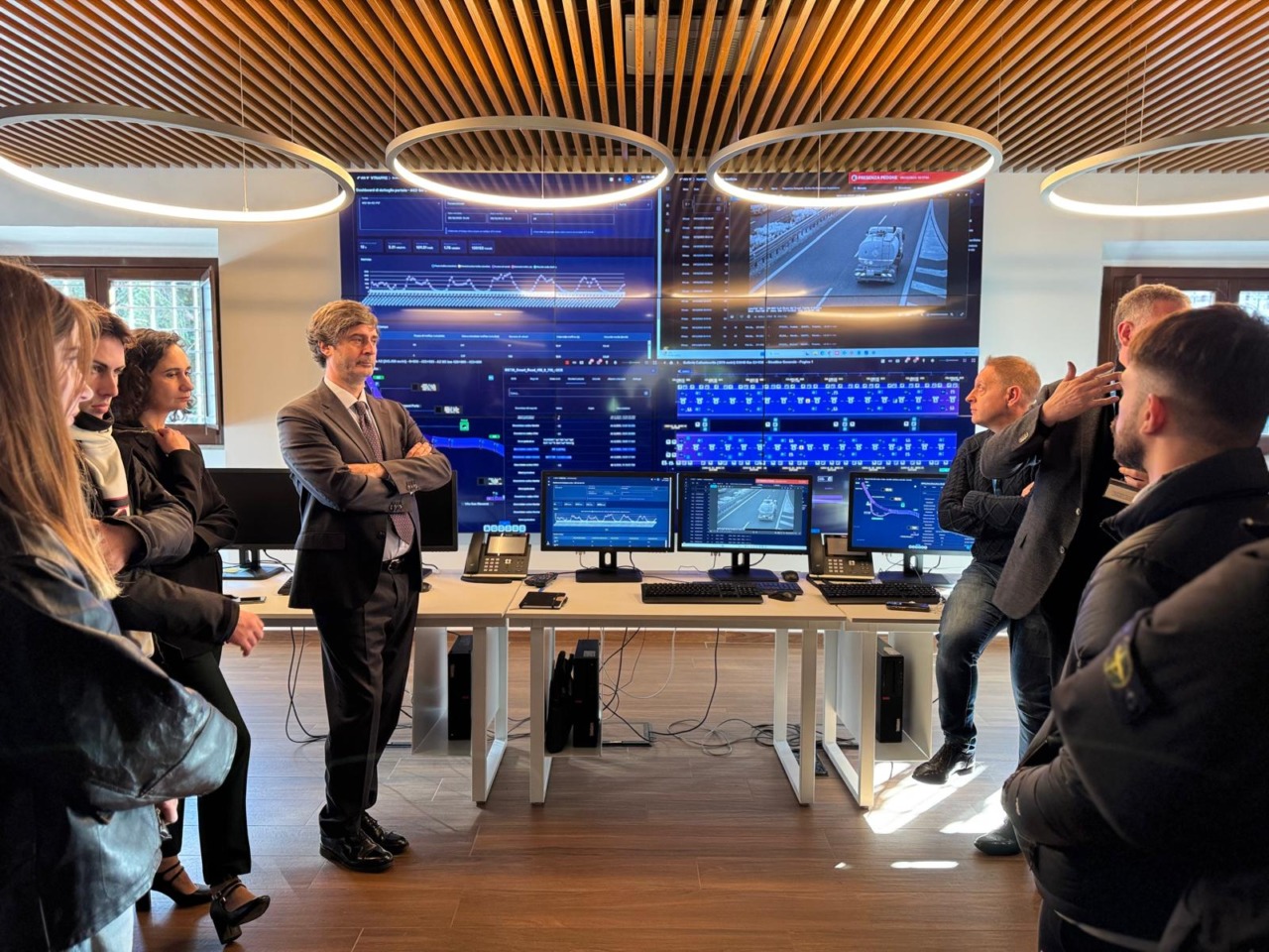 Studenti dell’Università Roma Tre visitano lo Smart Road Center di ANAS