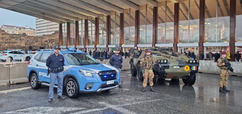 A Roma Termini potenziato il dispositivo di sicurezza con i veicoli Puma dell’Esercito
