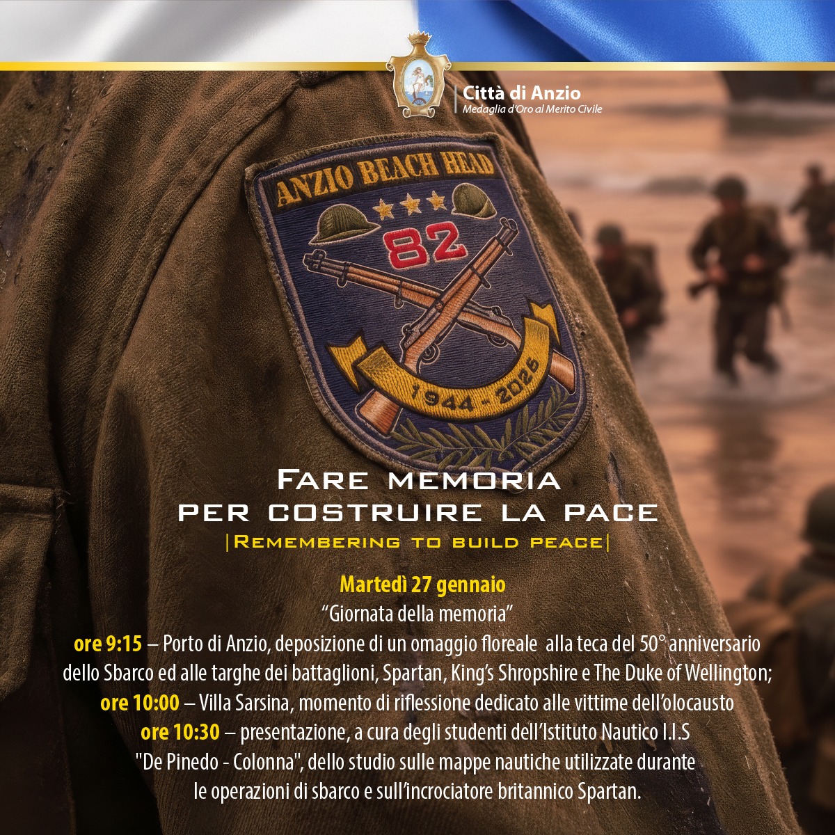 Giornata della Memoria: tre eventi per onorare le vittime