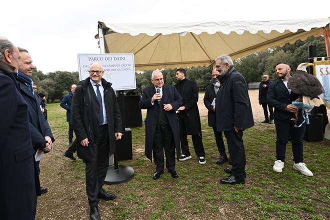 Inaugurata una targa per il primo campo da calcio della SS Lazio