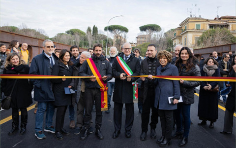 Inaugurato il Ponte Giulio Rocco tra Ostiense e Centocelle