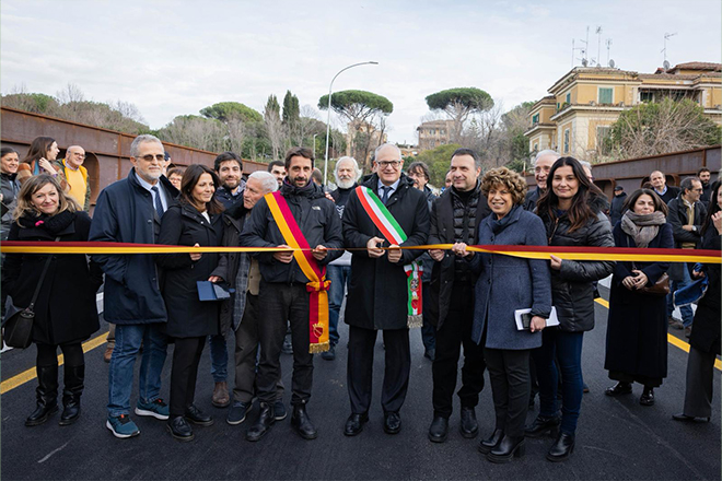 Inaugurato il Ponte Giulio Rocco tra Ostiense e Centocelle