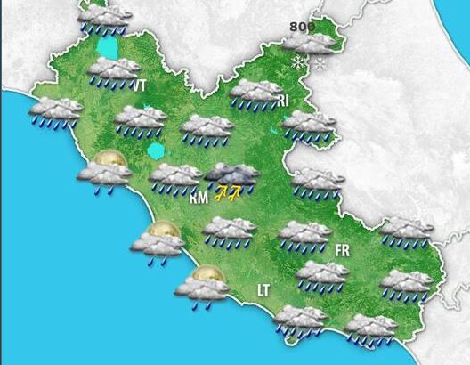 Maltempo: allerta gialla a Roma