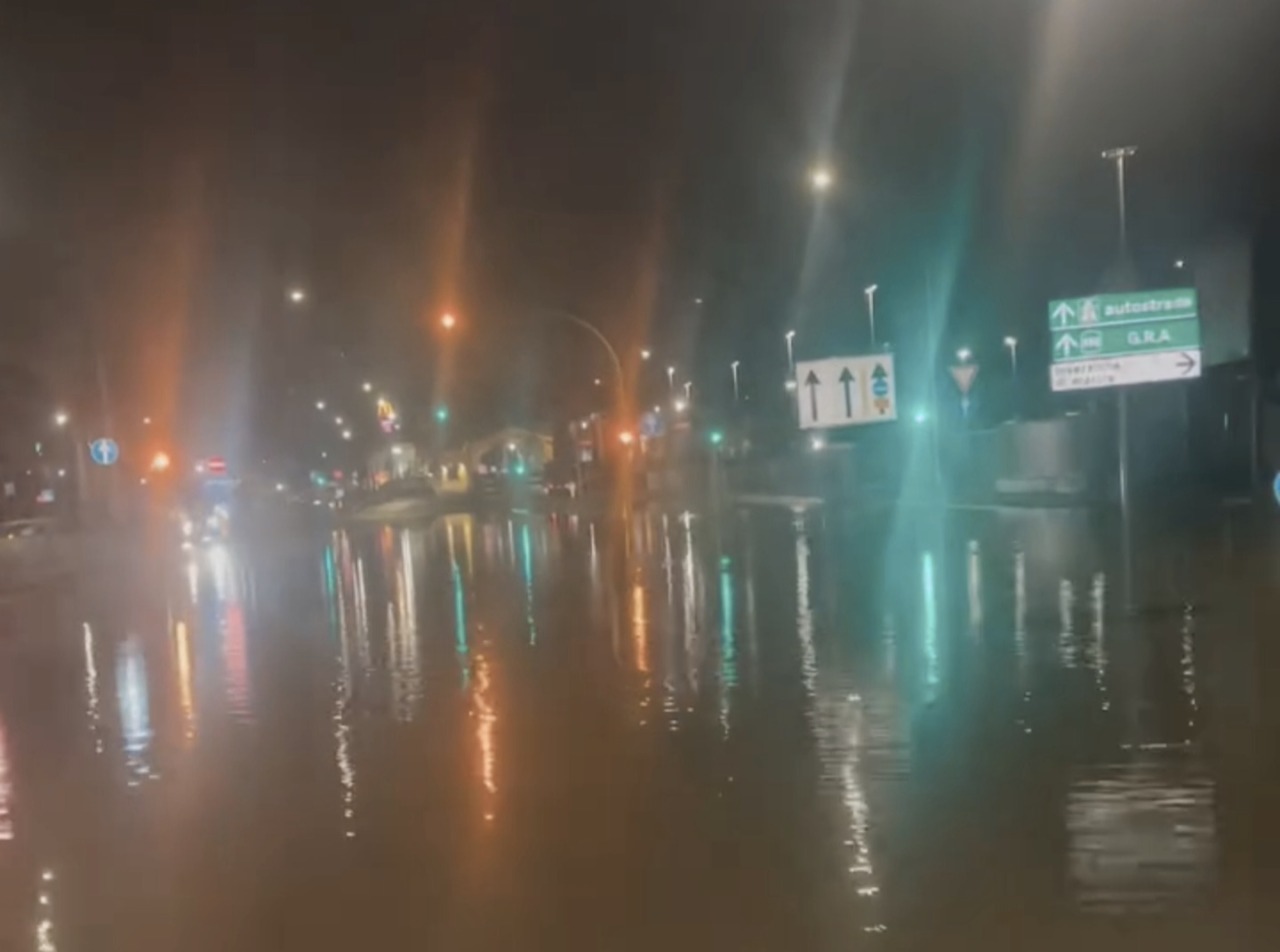 Situazione critica sulla Tiburtina a causa del maltempo. VIDEO