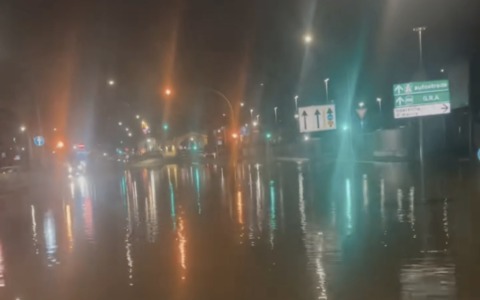 Situazione critica sulla Tiburtina a causa del maltempo. VIDEO