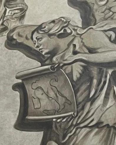 Un affresco a San Lorenzo in Lucina suscita polemiche per il volto simile alla Meloni