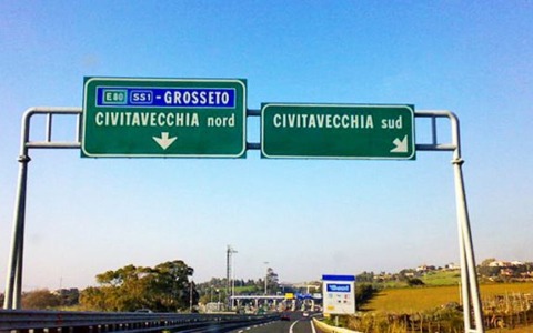 Chiusura notturna dello svincolo di Civitavecchia nord sulla A12 Roma – Civitavecchia