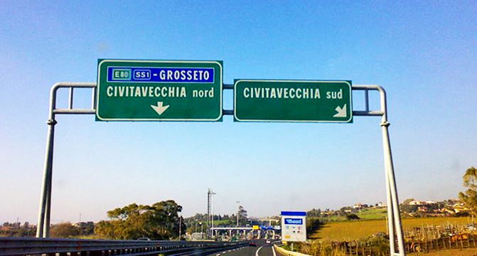 Chiusura notturna dello svincolo di Civitavecchia nord sulla A12 Roma – Civitavecchia