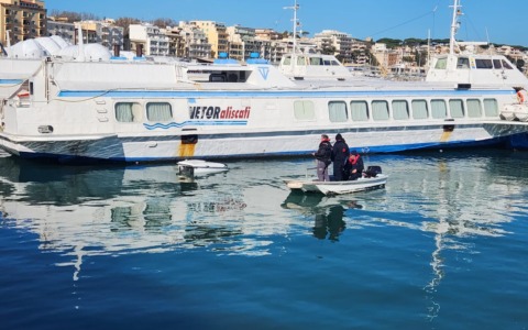 Drone marino per la pulizia del porto di Anzio