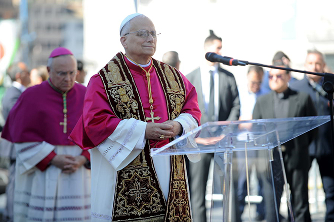 Papa Leone XIV in visita alla parrocchia di Ostia Lido