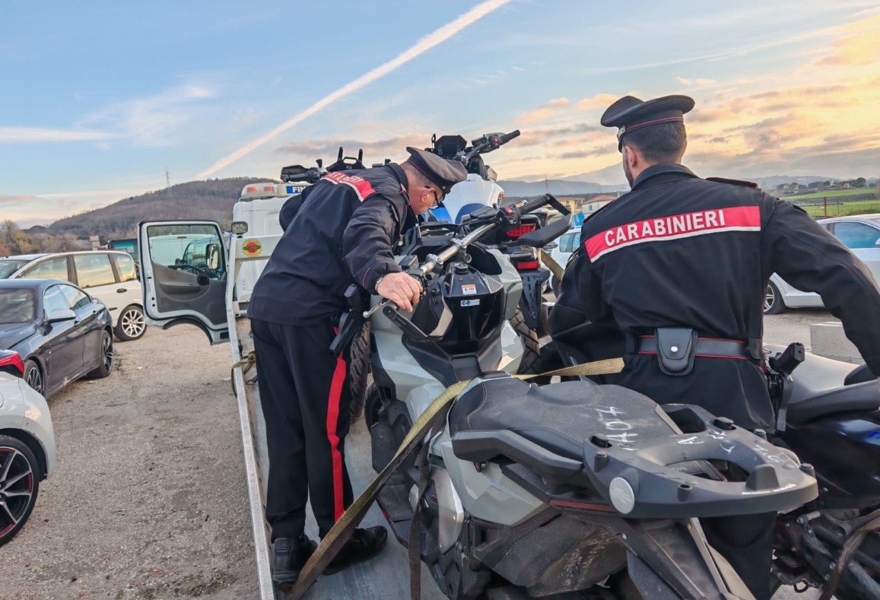 Scoperto un hub per il deposito di moto rubate