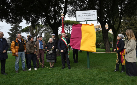 Un giardino dedicato a Gillo Pontecorvo in viale De Coubertin