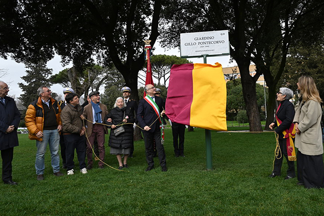 Un giardino dedicato a Gillo Pontecorvo in viale De Coubertin