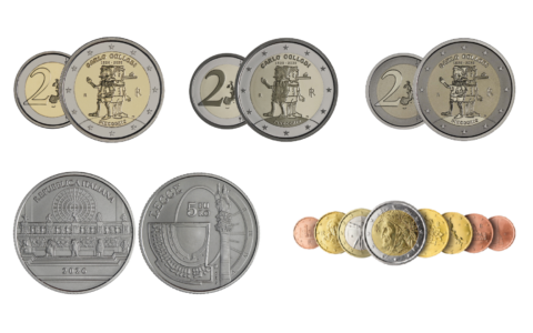Celebrazione di Carlo Collodi: debutta la 2 euro Reverse Proof