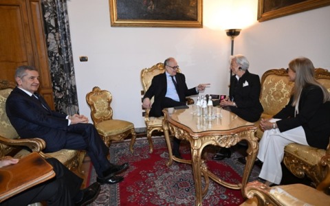 Christine Lagarde incontra Roberto Gualtieri a Roma