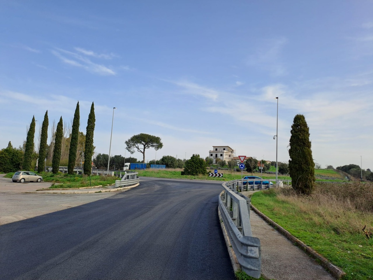 Completati i lavori di illuminazione delle rotatorie sulla Laurentina