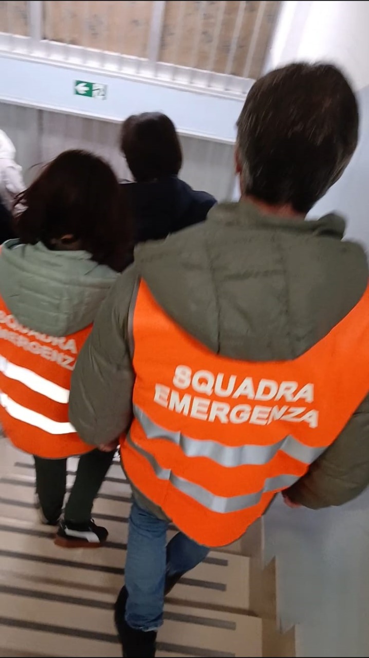 Esercitazione di evacuazione negli uffici di via Olivella