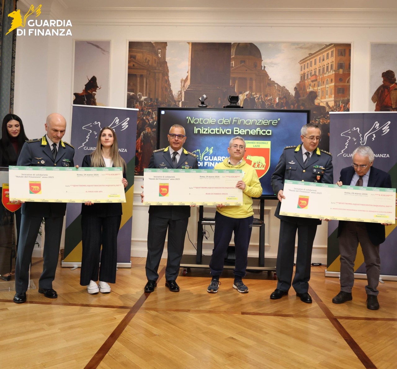 Finanzieri del Lazio organizzano raccolta benefica