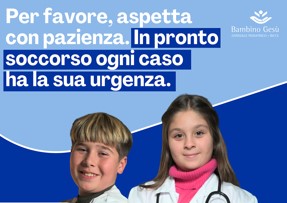 “Il rispetto è la prima cura”: la campagna del Bambino Gesù