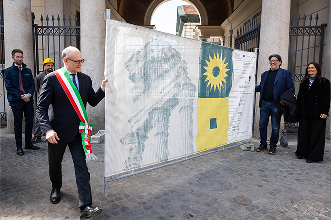 Inaugurata la nuova facciata dell’ex Mattatoio di Testaccio