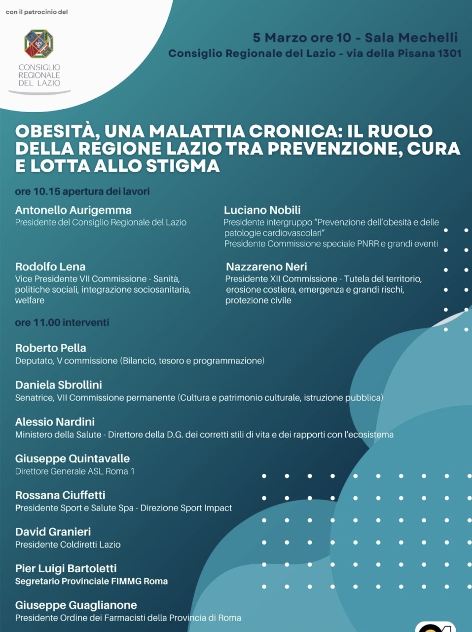 Presentato in Consiglio il piano contro l’obesità cronica