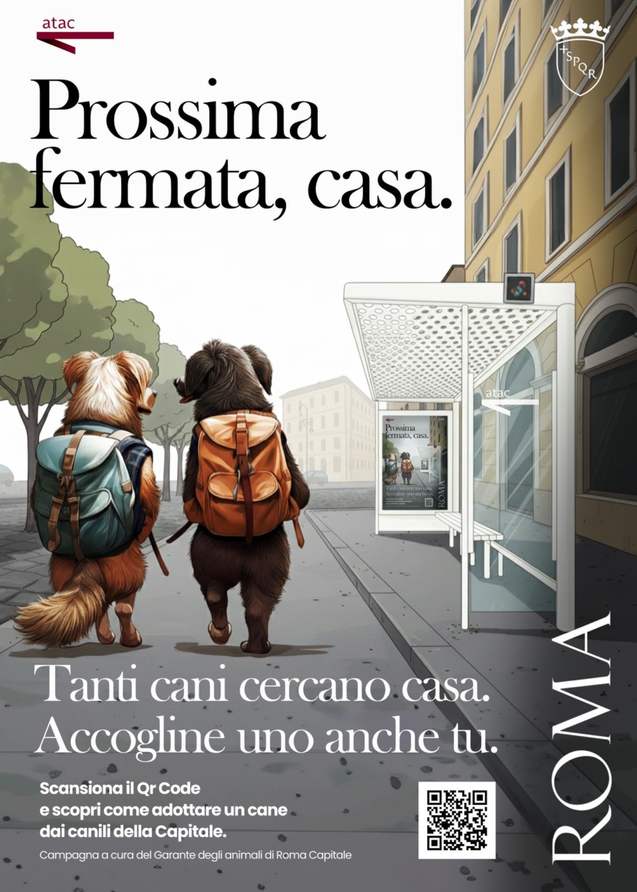 “Prossima fermata, casa”: la campagna Atac per l’adozione di animali