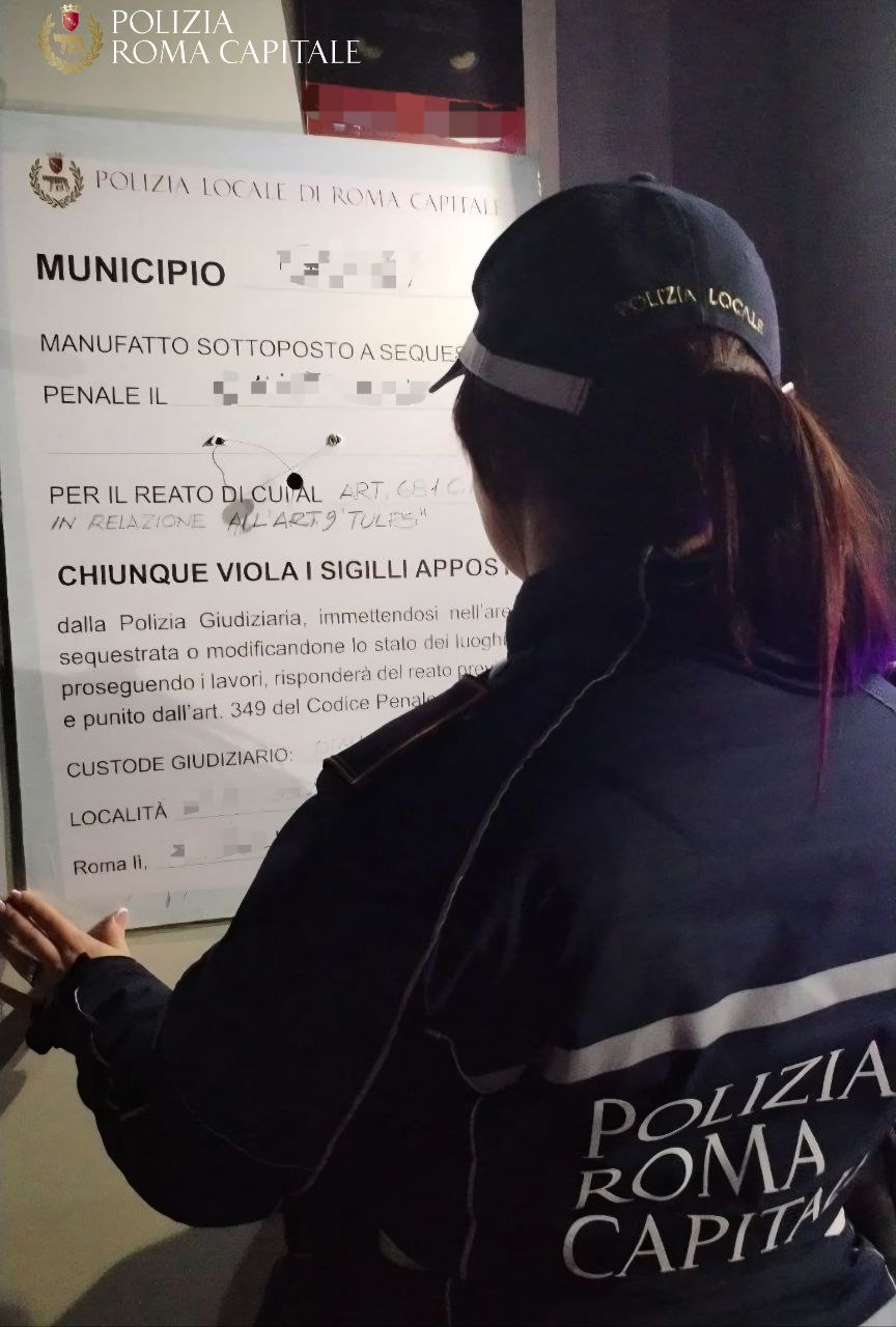 Sovraffollamento e mancanze di sicurezza: sequestrato locale in zona Tuscolana