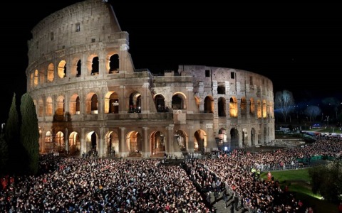 Al Colosseo scatta il piano di sicurezza per la Via Crucis