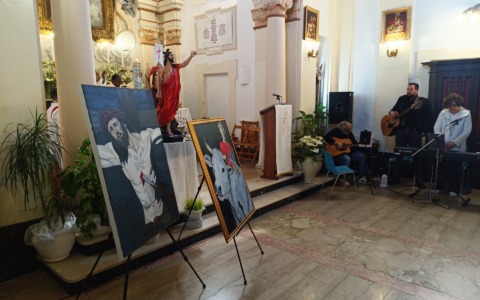 Due nuove opere d’arte sacra presentate durante la Messa di Pasqua a Riano