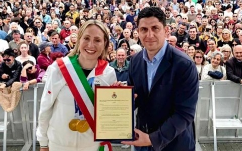 Francesca Lollobrigida, campionessa olimpica, “Sindaco per un giorno” a Ladispoli