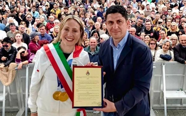 Francesca Lollobrigida, campionessa olimpica, “Sindaco per un giorno” a Ladispoli