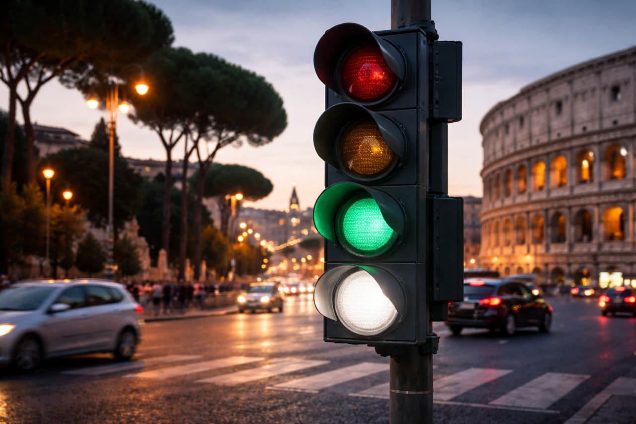 Il semaforo bianco: la nuova luce per la mobilità stradale in Italia