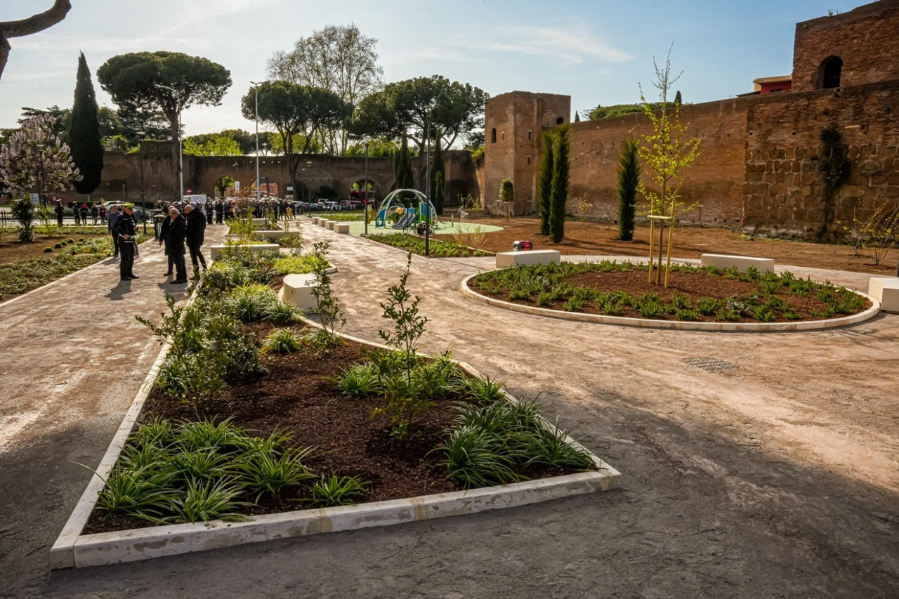 Inaugurato il parco di via Ipponio a Porta Metronia