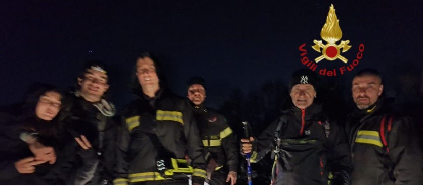 Ragazzo disperso e ferito sui monti del Semprevisa, intervento dei Vigili del Fuoco